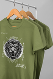 “Brave Animals” men’s animal t-shirt